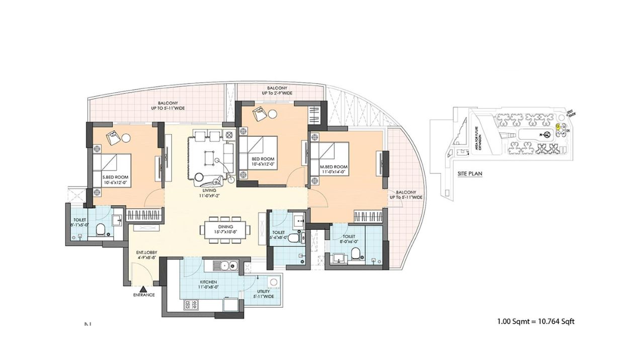 M3M Ikonic Floor Plan